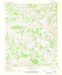 Vanoss Oklahoma Historical topographic map, 1:24000 scale, 7.5 X 7.5 Minute, Year 1967
