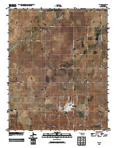 Vici Oklahoma Historical topographic map, 1:24000 scale, 7.5 X 7.5 Minute, Year 2010