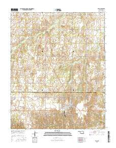 Vici Oklahoma Current topographic map, 1:24000 scale, 7.5 X 7.5 Minute, Year 2016