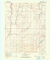 Wakita SW Oklahoma Historical topographic map, 1:24000 scale, 7.5 X 7.5 Minute, Year 1968
