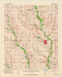 Walters Oklahoma Historical topographic map, 1:62500 scale, 15 X 15 Minute, Year 1962
