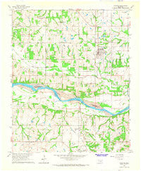 Wanette Oklahoma Historical topographic map, 1:24000 scale, 7.5 X 7.5 Minute, Year 1965