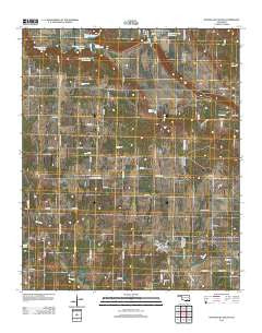 Wapanucka South Oklahoma Historical topographic map, 1:24000 scale, 7.5 X 7.5 Minute, Year 2012