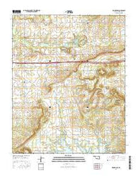 Warner NW Oklahoma Current topographic map, 1:24000 scale, 7.5 X 7.5 Minute, Year 2016