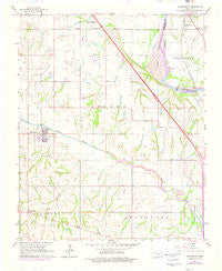 Washington Oklahoma Historical topographic map, 1:24000 scale, 7.5 X 7.5 Minute, Year 1965