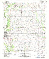 Waurika East Oklahoma Historical topographic map, 1:24000 scale, 7.5 X 7.5 Minute, Year 1987