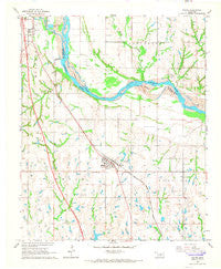 Wayne Oklahoma Historical topographic map, 1:24000 scale, 7.5 X 7.5 Minute, Year 1965