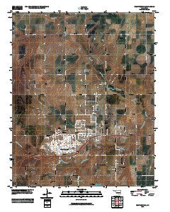Weatherford Oklahoma Historical topographic map, 1:24000 scale, 7.5 X 7.5 Minute, Year 2010