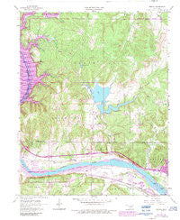 Wekiwa Oklahoma Historical topographic map, 1:24000 scale, 7.5 X 7.5 Minute, Year 1958