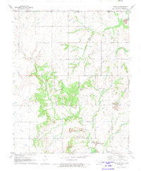 Welch NW Oklahoma Historical topographic map, 1:24000 scale, 7.5 X 7.5 Minute, Year 1971