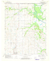 Welch North Oklahoma Historical topographic map, 1:24000 scale, 7.5 X 7.5 Minute, Year 1971
