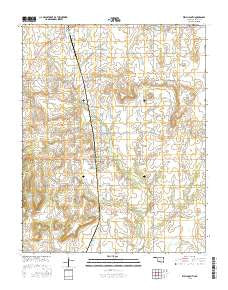 Welch South Oklahoma Current topographic map, 1:24000 scale, 7.5 X 7.5 Minute, Year 2016