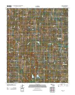 Welty Oklahoma Historical topographic map, 1:24000 scale, 7.5 X 7.5 Minute, Year 2012