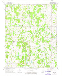 Welty Oklahoma Historical topographic map, 1:24000 scale, 7.5 X 7.5 Minute, Year 1973