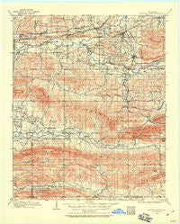 Winding Stair Oklahoma Historical topographic map, 1:125000 scale, 30 X 30 Minute, Year 1909
