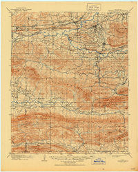 Winding Stair Oklahoma Historical topographic map, 1:125000 scale, 30 X 30 Minute, Year 1909