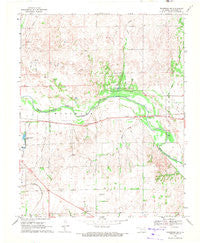 Woodward NE Oklahoma Historical topographic map, 1:24000 scale, 7.5 X 7.5 Minute, Year 1969