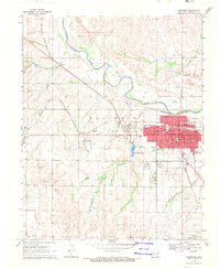 Woodward Oklahoma Historical topographic map, 1:24000 scale, 7.5 X 7.5 Minute, Year 1969