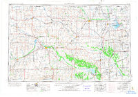 Woodward Oklahoma Historical topographic map, 1:250000 scale, 1 X 2 Degree, Year 1955