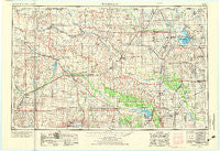 Woodward Oklahoma Historical topographic map, 1:250000 scale, 1 X 2 Degree, Year 1955
