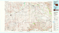 Woodward Oklahoma Historical topographic map, 1:100000 scale, 30 X 60 Minute, Year 1985