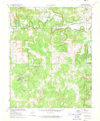 Woolaroc Oklahoma Historical topographic map, 1:24000 scale, 7.5 X 7.5 Minute, Year 1971