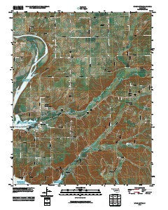Wyandotte Oklahoma Historical topographic map, 1:24000 scale, 7.5 X 7.5 Minute, Year 2010