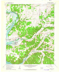 Wyandotte Oklahoma Historical topographic map, 1:24000 scale, 7.5 X 7.5 Minute, Year 1961