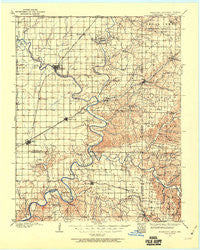 Wyandotte Oklahoma Historical topographic map, 1:125000 scale, 30 X 30 Minute, Year 1907