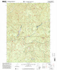 Acker Rock Oregon Historical topographic map, 1:24000 scale, 7.5 X 7.5 Minute, Year 1998