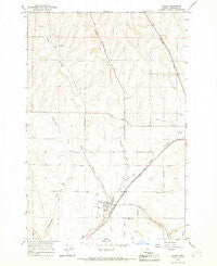 Adams Oregon Historical topographic map, 1:24000 scale, 7.5 X 7.5 Minute, Year 1966