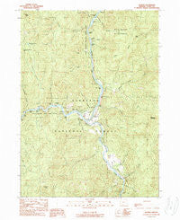 Agness Oregon Historical topographic map, 1:24000 scale, 7.5 X 7.5 Minute, Year 1989