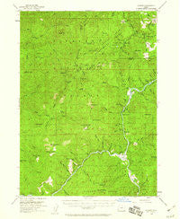 Agness Oregon Historical topographic map, 1:62500 scale, 15 X 15 Minute, Year 1954