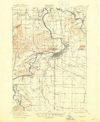 Albany Oregon Historical topographic map, 1:62500 scale, 15 X 15 Minute, Year 1916
