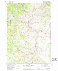 Aldrich Gulch Oregon Historical topographic map, 1:24000 scale, 7.5 X 7.5 Minute, Year 1972