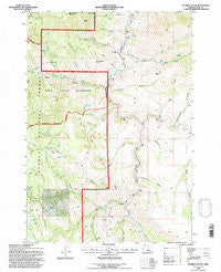 Aldrich Gulch Oregon Historical topographic map, 1:24000 scale, 7.5 X 7.5 Minute, Year 1992