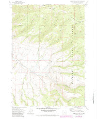 Aldrich Mountain South Oregon Historical topographic map, 1:24000 scale, 7.5 X 7.5 Minute, Year 1972