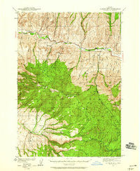 Aldrich Mtn. Oregon Historical topographic map, 1:62500 scale, 15 X 15 Minute, Year 1940