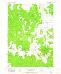 Alfalfa Oregon Historical topographic map, 1:24000 scale, 7.5 X 7.5 Minute, Year 1962