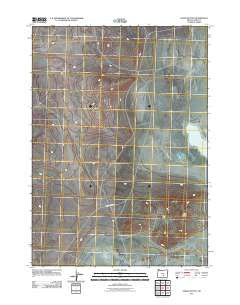 Alkali Buttes Oregon Historical topographic map, 1:24000 scale, 7.5 X 7.5 Minute, Year 2011
