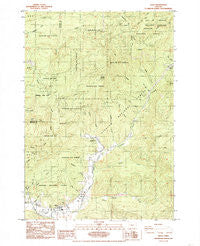 Alsea Oregon Historical topographic map, 1:24000 scale, 7.5 X 7.5 Minute, Year 1985