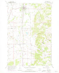 Amity Oregon Historical topographic map, 1:24000 scale, 7.5 X 7.5 Minute, Year 1957