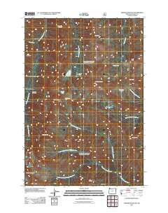 Aneroid Mountain Oregon Historical topographic map, 1:24000 scale, 7.5 X 7.5 Minute, Year 2011