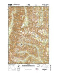 Aneroid Mountain Oregon Current topographic map, 1:24000 scale, 7.5 X 7.5 Minute, Year 2014