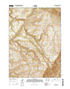 Ankle Creek Oregon Current topographic map, 1:24000 scale, 7.5 X 7.5 Minute, Year 2014