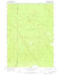 Antelope Mtn Oregon Historical topographic map, 1:24000 scale, 7.5 X 7.5 Minute, Year 1968