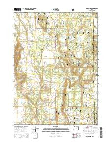 Antler Point Oregon Current topographic map, 1:24000 scale, 7.5 X 7.5 Minute, Year 2014