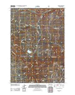 Antone Oregon Historical topographic map, 1:24000 scale, 7.5 X 7.5 Minute, Year 2011