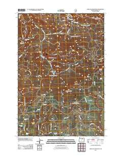 Arbuckle Mountain Oregon Historical topographic map, 1:24000 scale, 7.5 X 7.5 Minute, Year 2011