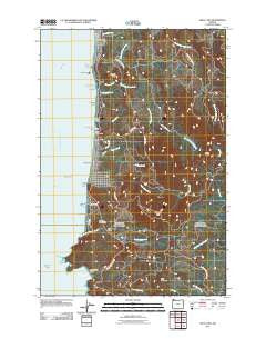 Arch Cape Oregon Historical topographic map, 1:24000 scale, 7.5 X 7.5 Minute, Year 2011